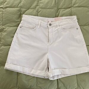LC Lauren Conrad White Jean Shorts size 14
